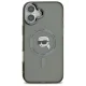 Karl Lagerfeld iPhone 16 Case IML Metal Karl Head MagSafe, Black