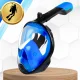 Bakalu Full Face Snorkeling Mask S/M with GoPro Mount, Black/Blue