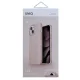Apple iPhone 13 6,1\" Uniq Etui Lino Hue Case Cover, Pink