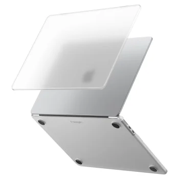 Apsauginis dėklas Spigen AirSkin, skirtas MacBook Air 13" (M2–M5), Frost Clear