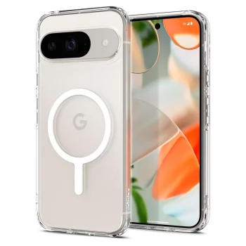 Google Pixel 9 Pro Spigen Ultra Hybrid OneTap Ring MagSafe Case Cover, White