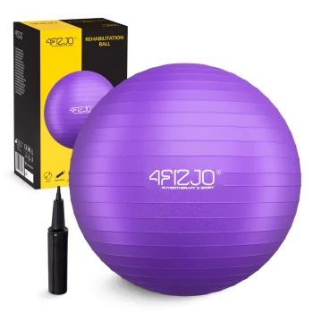 4Fizjo Reh Ball 55 cm Exercise Ball, Purple