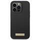 Guess Silicone Logo Plate MagSafe Case for iPhone 14 Pro - Black
