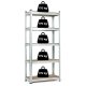 Стеллаж складской ModernHome 180x90x40 см, оцинкованная сталь, 5 полок, 875 кг