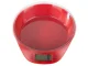 Precise digital kitchen scales with removable bowl 5kg, white-red