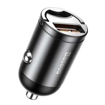 Baseus Tiny Star mini smart USB car charger 30W Quick Charge 3.0 gray (VCHX-A0G)