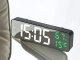 Digital LED Mirror Alarm Clock with Temperature and Humidity Sensor, black