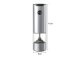 Electric Salt and Pepper Grinder with LED, 17 cm, Silver