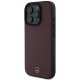 Mercedes iPhone 16 Pro vāciņš Textured And Plain Leather MagSafe, sarkans
