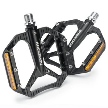 Rockbros C700 Aluminum Platform Bicycle Pedals, Black