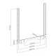 Sonos Ray TV VESA Mount Bracket Maclean MC-975, Black