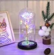 Eternal Rose in Glass with LED, White
