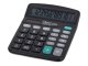 Desk Calculator 12-Digit with Large Angled Display for Office and Home, Black