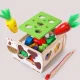 Bakalu KZ1031 Wooden Cow Sorter with Carrots and Worms