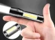 Rechargeable USB Pocket Flashlight, 3 Modes, XPE+COB