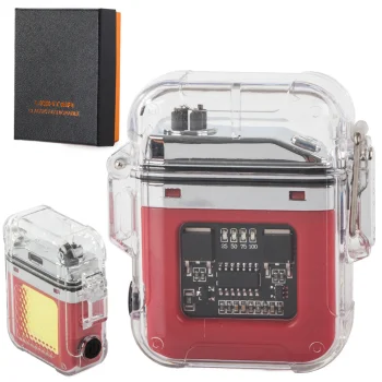 Plasma USB Lighter with LED Flashlight, Waterproof