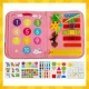 Kruzzel 26880 Sensory Busy Book - Pink