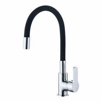 Flexible Gooseneck Kitchen Faucet for Sink, Black