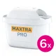 Water Filter Cartridges Brita MAXTRA PRO Extra Lime Protection, Pack 6, White