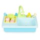 Kids play sink with working faucet and water, 12 accessories