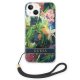 Guess Flower Strap Case for iPhone 14 Plus, Blue