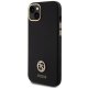 Guess Silicone Logo Strass 4G Case for iPhone 15 Plus / 14 Plus - Black