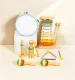 Wooden Musical Instrument Set for Toddlers with Xylophone & Tambourine