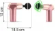 Neo-Sport NS-500 Massage Gun with 8 Attachments, Pink