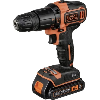 Black & Decker BDCHD18K-QW Cordless Combi Impact Drill, 18V, 1x 1.5Ah