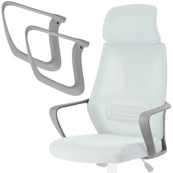Sofotel Replacement Armrests for Praga Chair, Grey