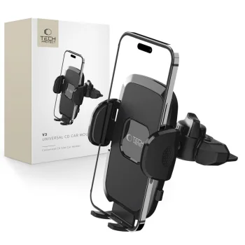 Tech-Protect V3 Car Phone Holder for CD Drive, Black