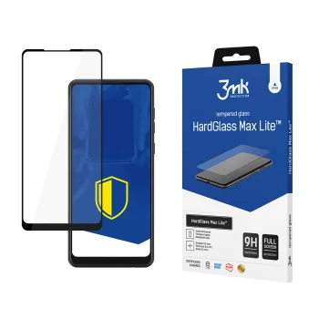 3mk HardGlass Max Lite Tempered Glass for Samsung Galaxy A21s, Black