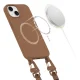 Tech-Protect MagNecklace MagSafe Case for iPhone 13, Brown