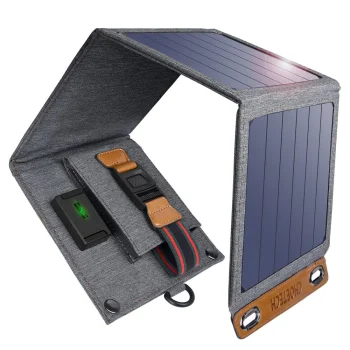 Choetech Foldable Travel Solar Panel Charger 14W USB 5V / 2.4A, Gray