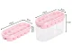 Silicone Ice Cube Tray with Container and Lid, 12 Cubes, Pink