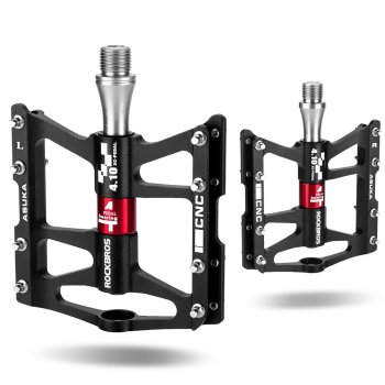 Rockbros JT410 Bicycle Pedals with 4 Bearings, Black