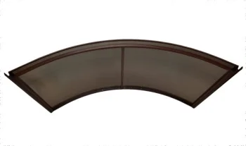Arched Canopy STARKEDACH RODEO, 150x70x20cm, Brown