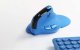 Delux M618XSD BT+2.4G RGB Wireless Vertical Ergonomic Computer Mouse, Blue