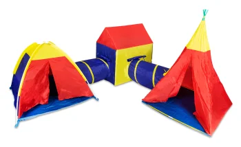 Iplay 5 in 1 Kids Play Tent Set with Tunnels