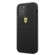 Ferrari FESPEHCP12LBK iPhone 12 Pro Max 6.7" black/black hardcase On Track Perforated