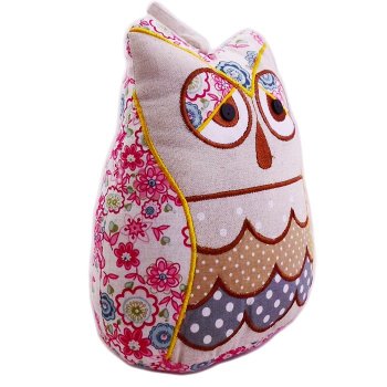Pillow Soft Toy Mascot "Pink Owl"