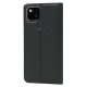 Google Pixel 5a 5G Magnetic PU Leather Phone Stand Card Slot Case Book Cover, Black