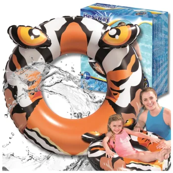 Bestway Inflatable Swim Ring Tiger, 91 cm