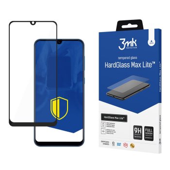 Samsung Galaxy A40 Black 3MK Hard Glass Max Lite Tempered Fullscreen Protector