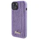 Guess iPhone 15 Case Sequin Script Metal, Purple