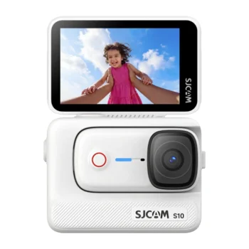 SJCAM S10 64GB 4K Action Camera with Boost Pod Module, White