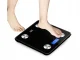 Analytical Bathroom Scales with Bluetooth and LCD Display, Black