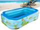 Large Inflatable Garden Pool for Family and Kids, 165 x 110 x 40 cm