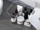 20L Storage Container with Lid and Latches, 21 Quart Clear Plastic Organizer Bin