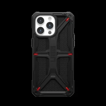 Apple iPhone 15 Pro Max 6.7'' UAG Monarch Hard Case Cover, Black Kevlar